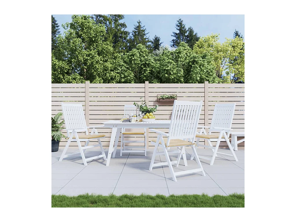 Tuinstoelkussens 4 st 40x40x3 cm oxford stof beige