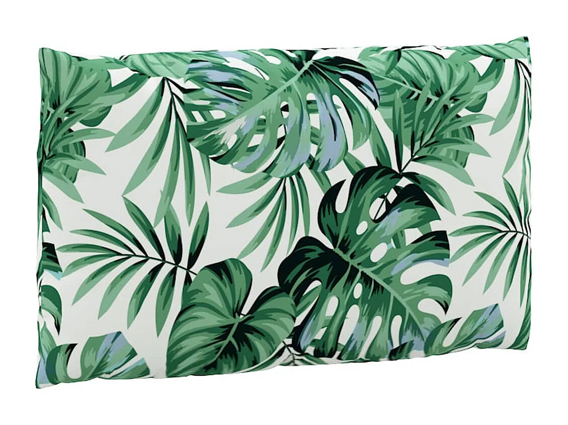 Coussins de palette lot de 3 motif de feuilles tissu Oxford