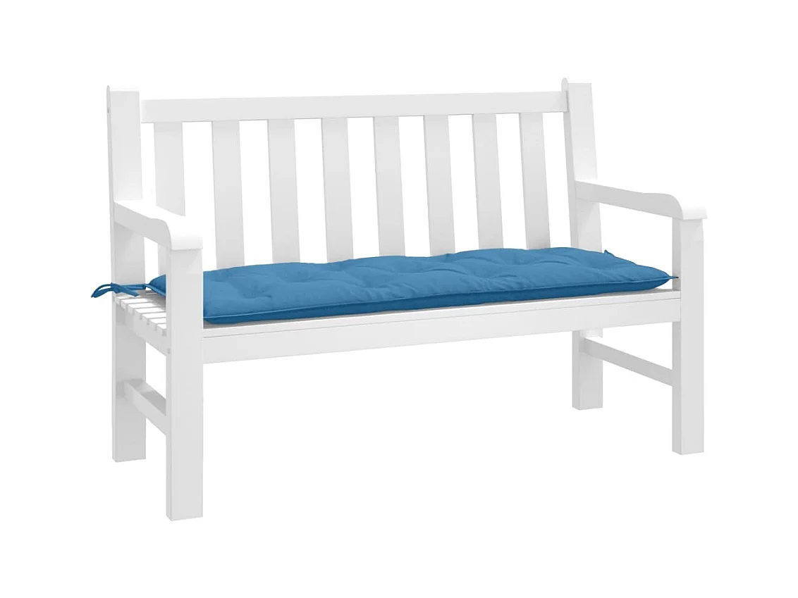 Gartenbank-Auflage Melange Blau 120x50x7 cm Stoff