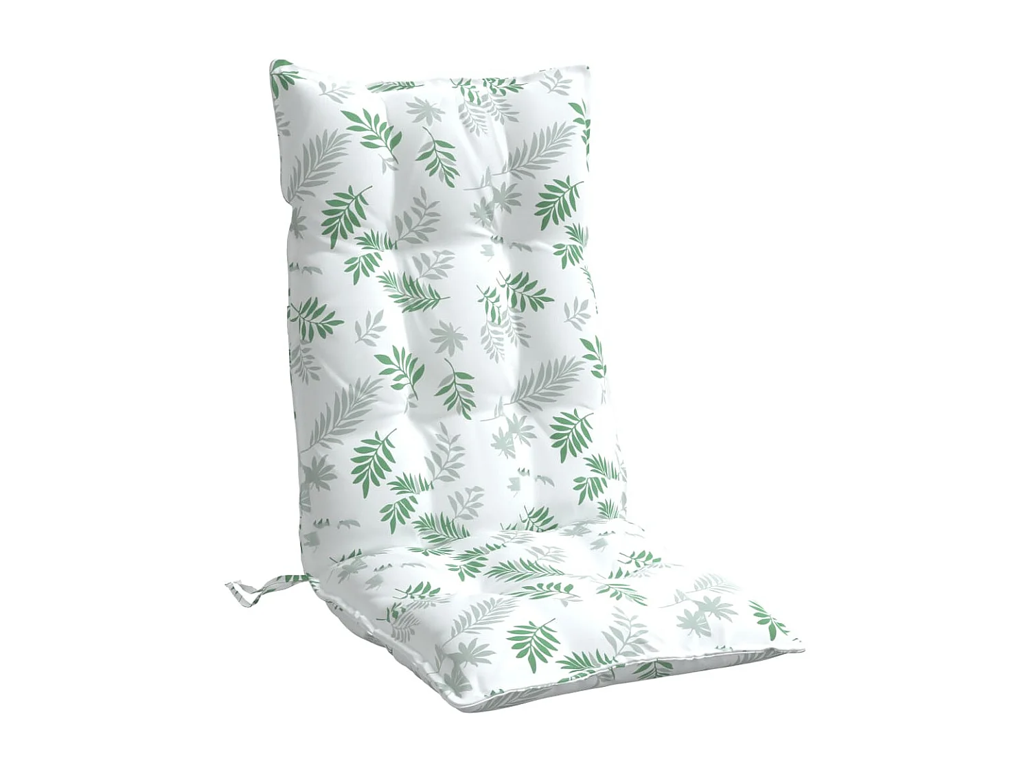 Hochlehner-Auflagen 6 Stk. Blattmuster Oxford-Gewebe