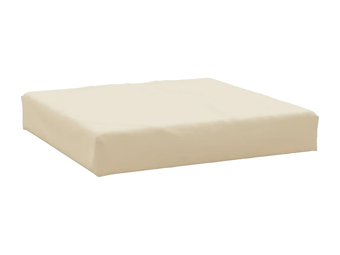 Coussins de palette lot de 2 beige tissu oxford