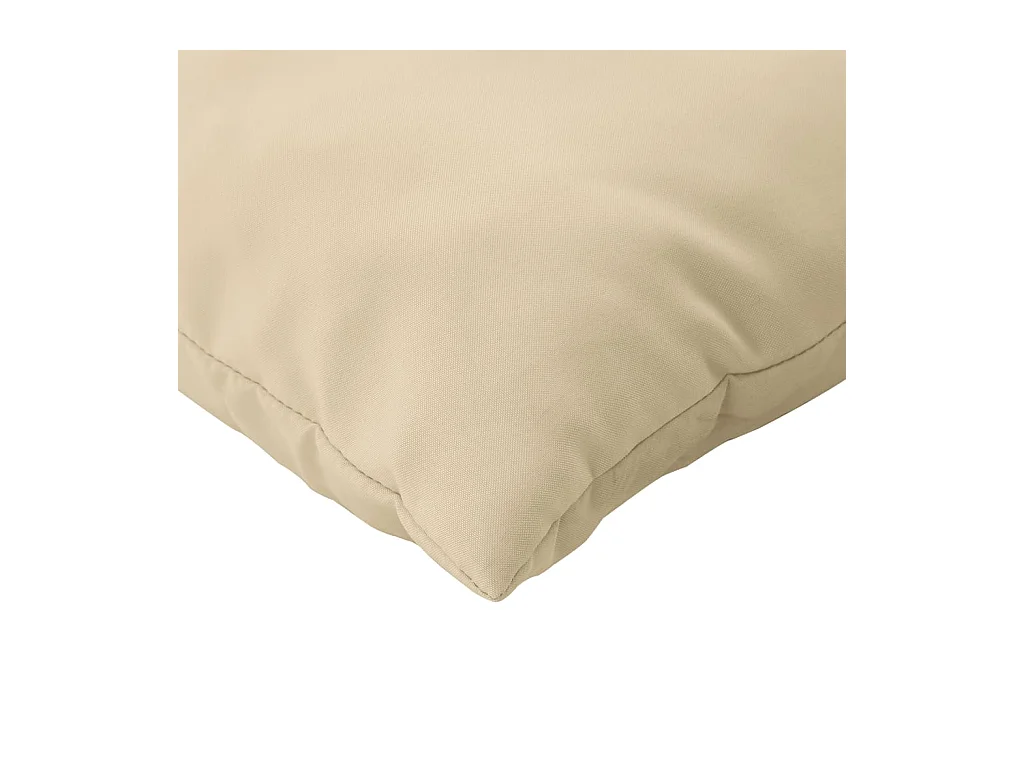 Coussins de palette lot de 2 beige tissu oxford