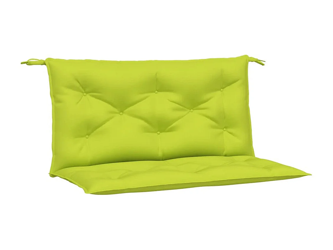 Coussins de banc de jardin lot de 2 vert vif tissu Oxford
