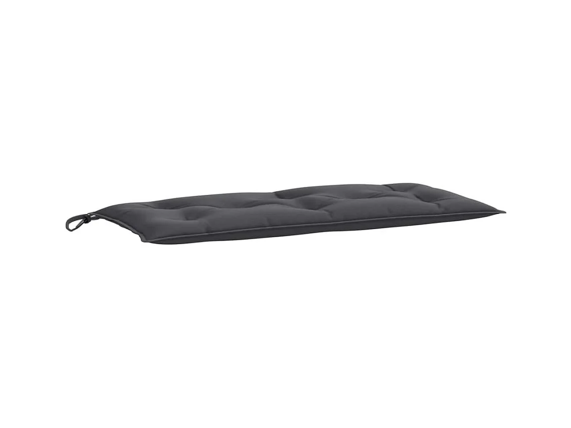 Coussins de banc de jardin lot de 2 anthracite mélangé tissu
