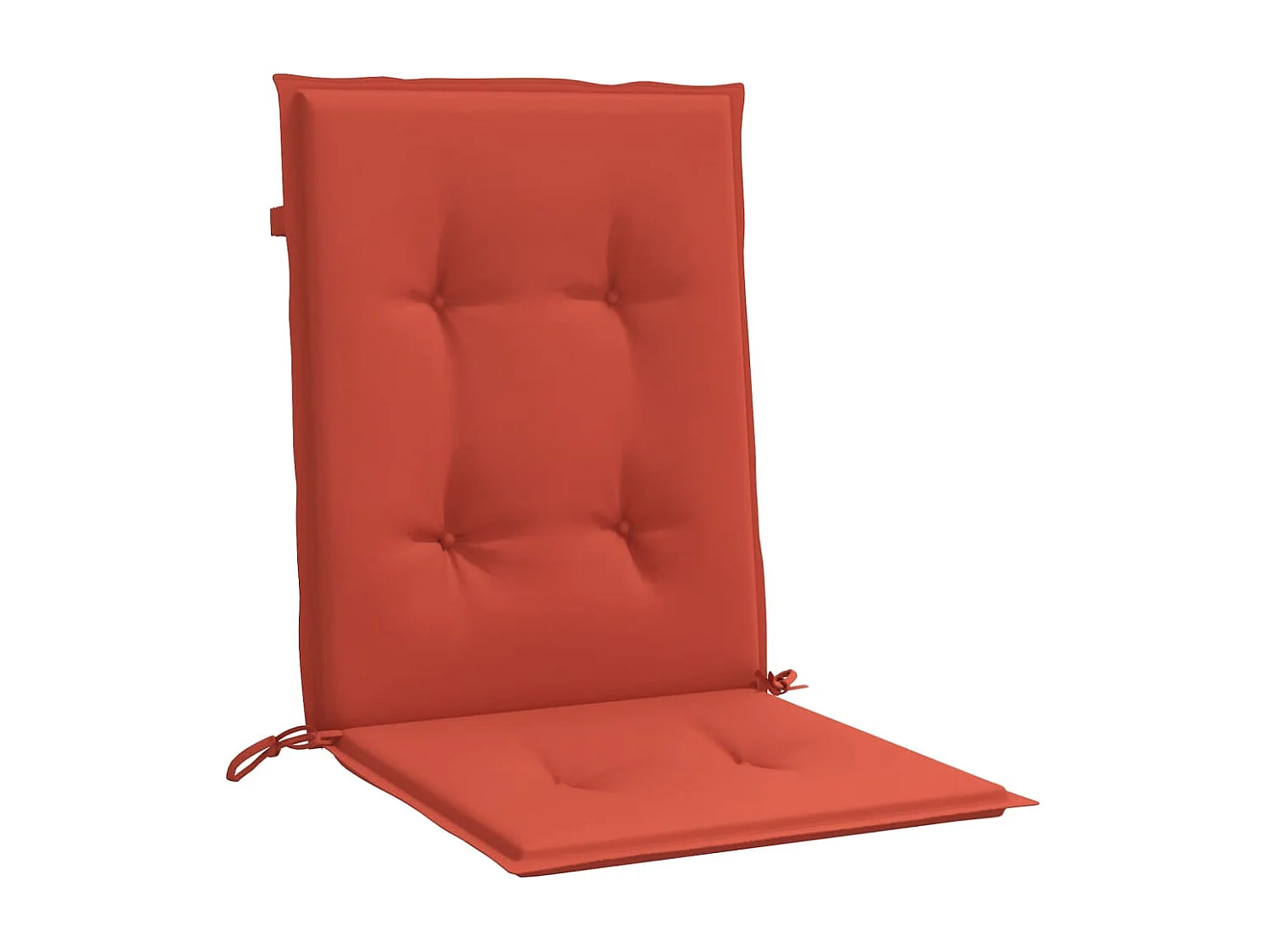 Coussins de chaise à dossier bas lot de 6 rouge mélangé tissu