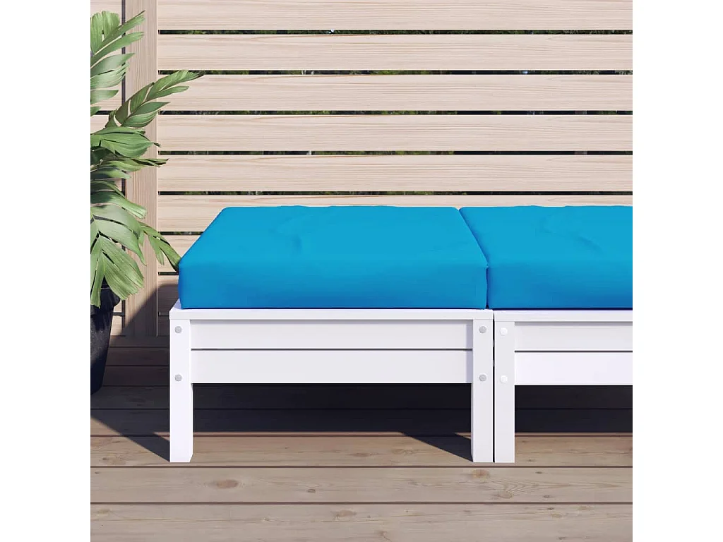 Almofadão p/ móveis paletes 60x60x8 cm tecido oxford azul-claro