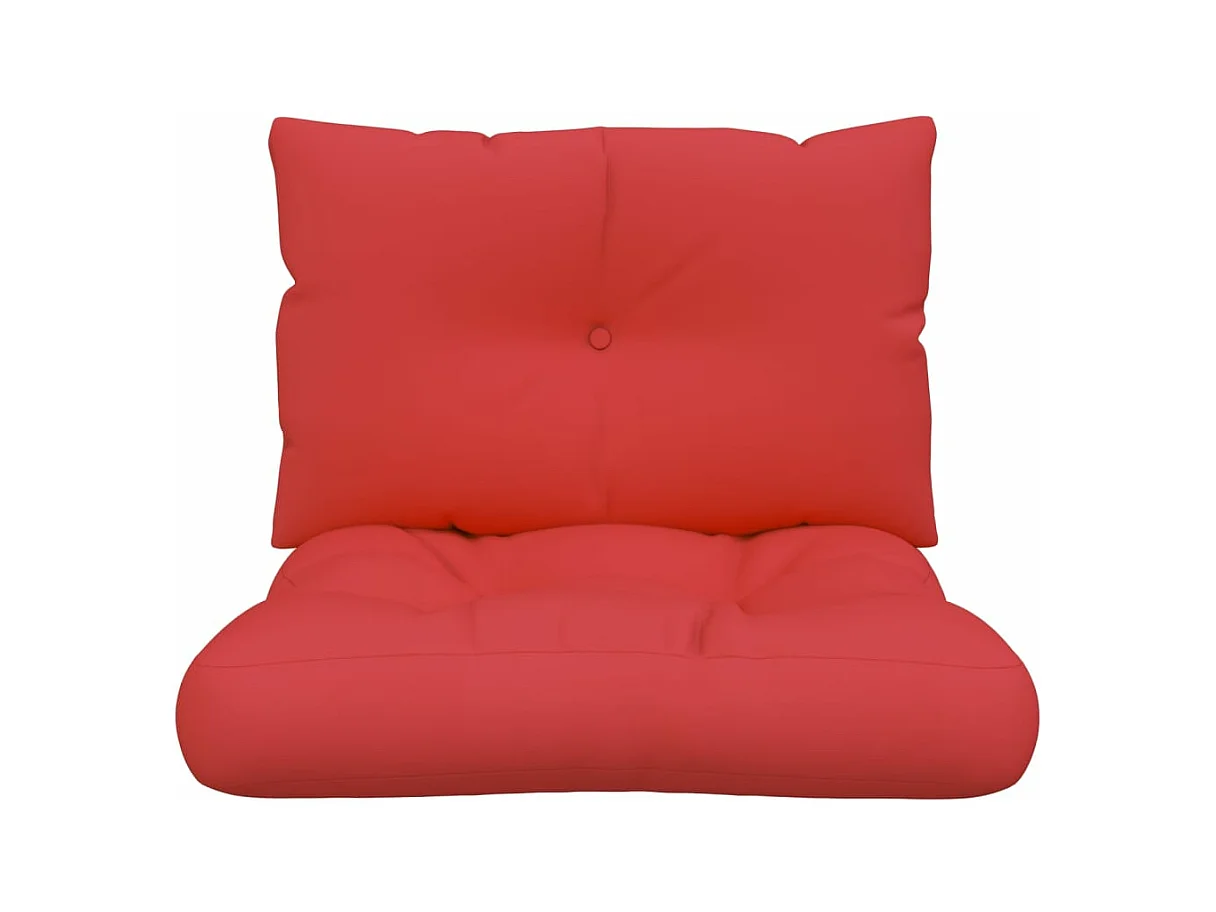 Palettenkissen 2-tlg. Rot Stoff