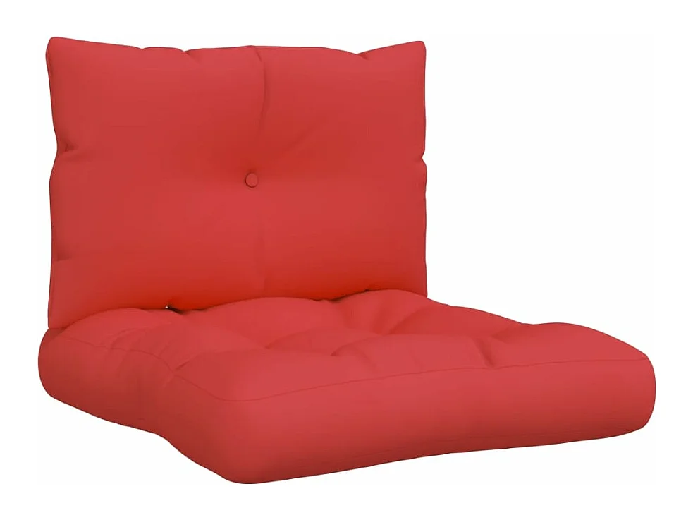 Cojines para palets 2 unidades tela rojo
