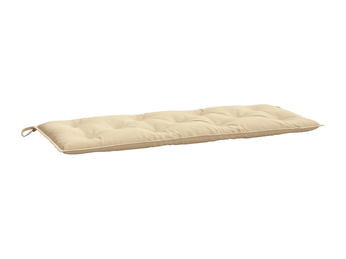 Coussins de banc jardin lot de 2 beige 120x50x7 cm tissu Oxford