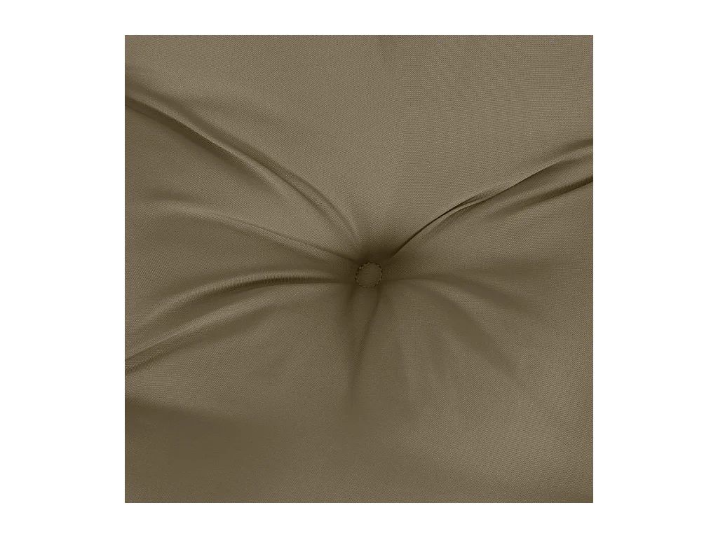 Coussin de banc de jardin taupe mélangé 100x50x7 cm tissu