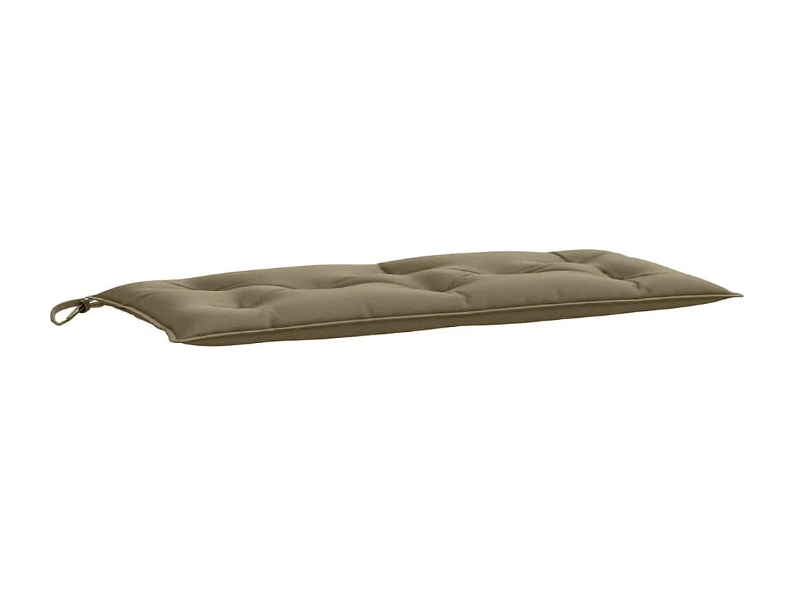 Coussin de banc de jardin taupe mélangé 100x50x7 cm tissu
