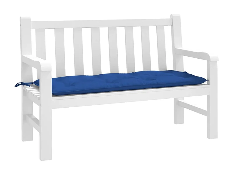 Coussin de banc de jardin bleu 120x50x7 cm tissu oxford
