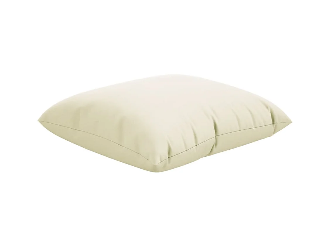 Almofadas de sofá 4 pcs 40x40 cm tecido cor creme