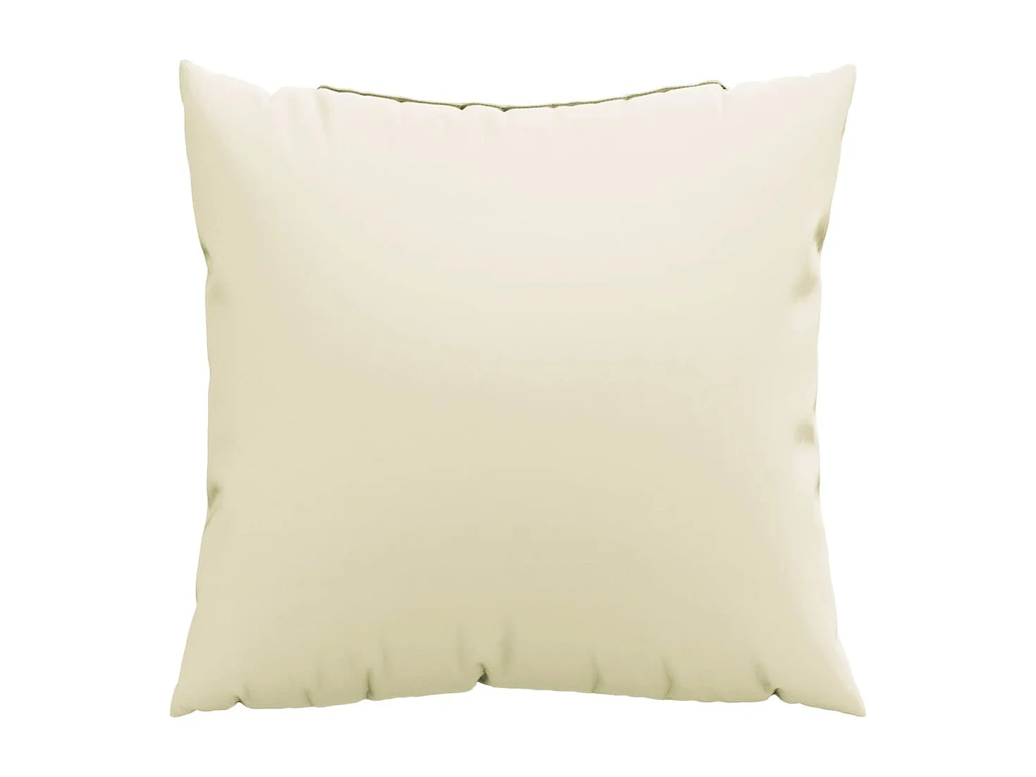 Coussins de canapé lot de 4 crème 40x40 cm tissu