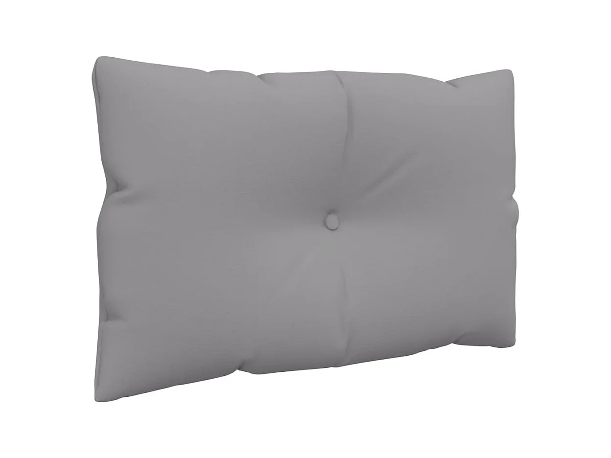 Coussins de palette lot de 2 gris tissu