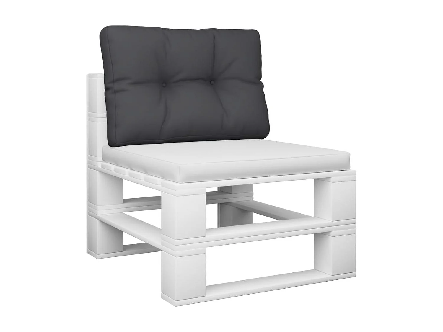 Almofadão para paletes 50x40x12 cm tecido preto