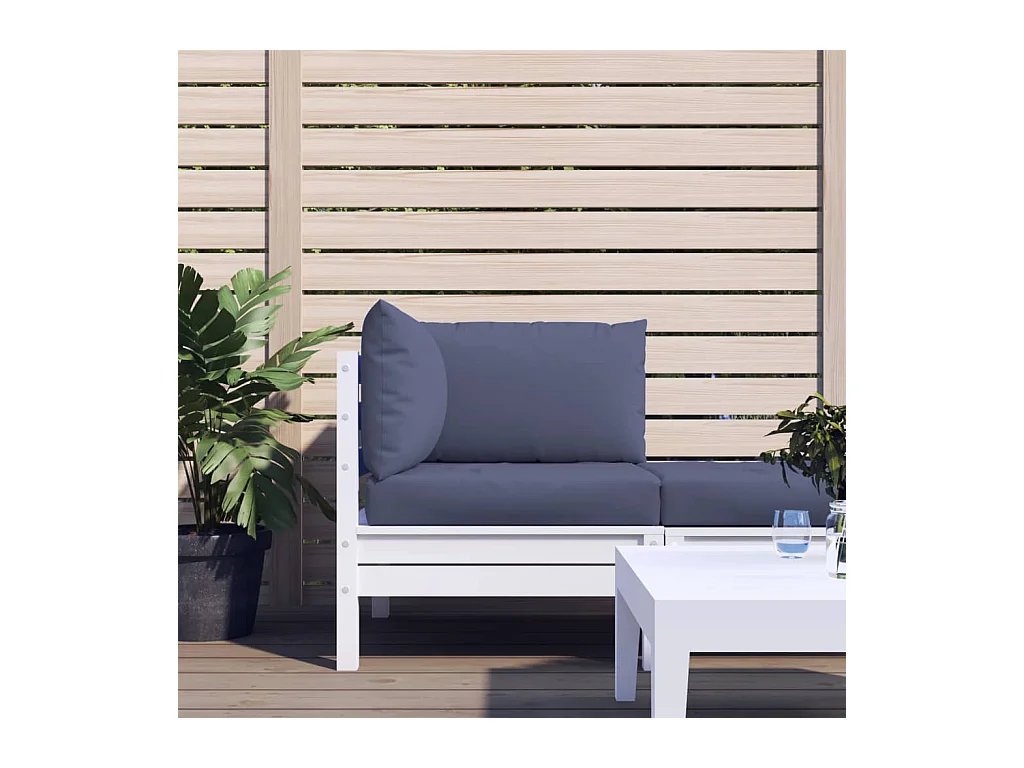 Coussins de palette lot de 3 bleu marine tissu oxford