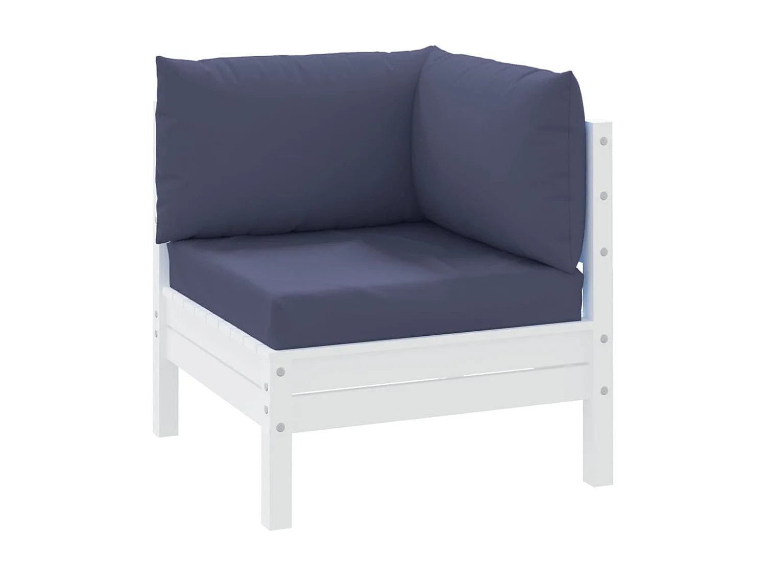 Coussins de palette lot de 3 bleu marine tissu oxford