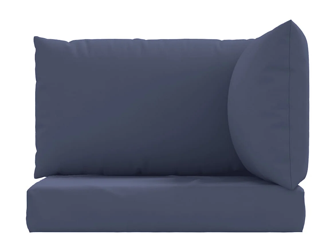 Coussins de palette lot de 3 bleu marine tissu oxford