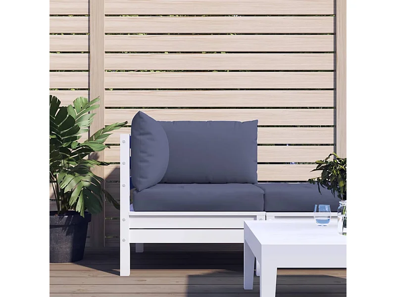 Coussins de palette lot de 3 bleu marine tissu oxford