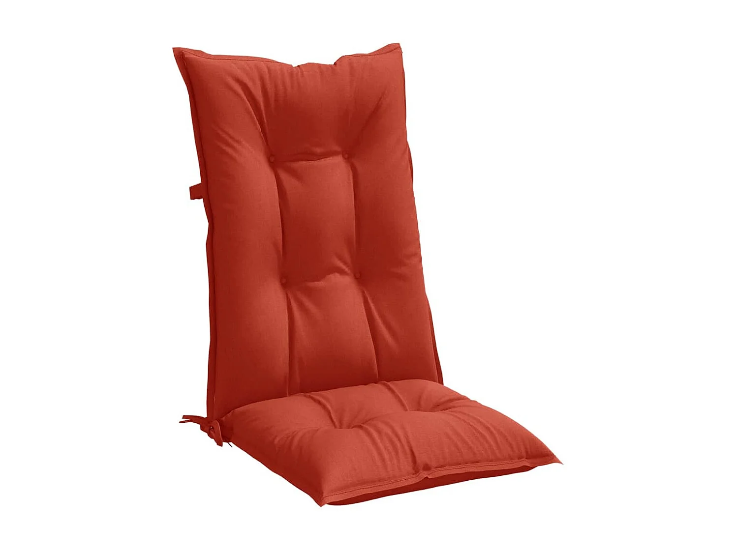 Coussins de chaise à dossier haut lot de 2 rouge mélangé tissu