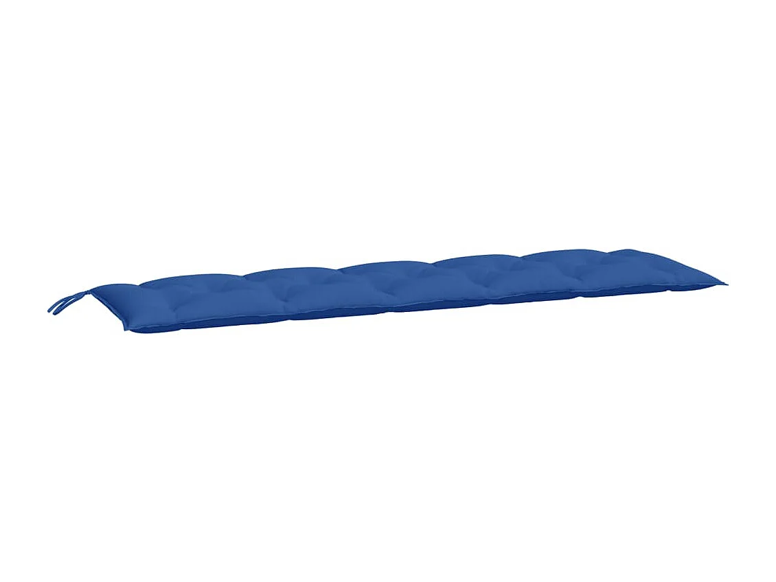 Coussins de banc jardin lot de 2 bleu 180x50x7 cm tissu Oxford