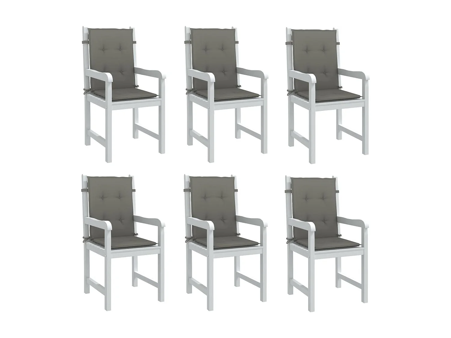 Almofadões lombares cadeiras 6pcs 100x50x4 cm mesclado tecido