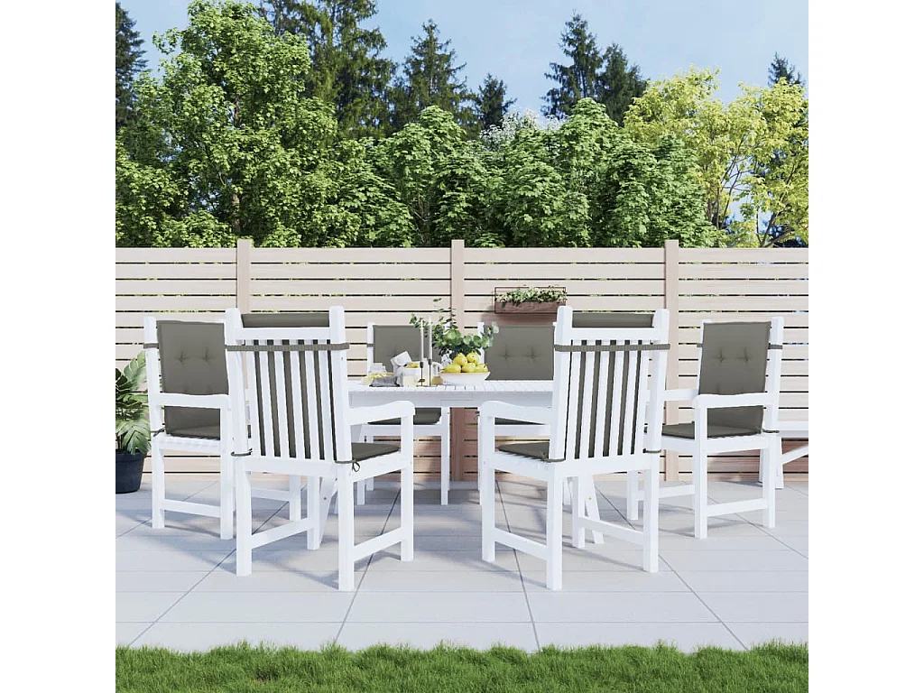 Almofadões lombares cadeiras 6pcs 100x50x4 cm mesclado tecido