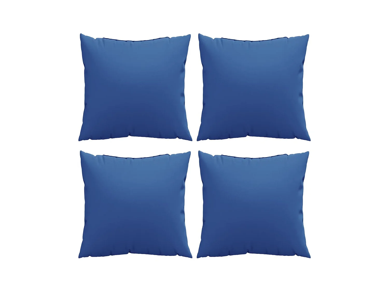 Cuscini per Divano 4 pz Blu Reale 50x50 cm in Tessuto