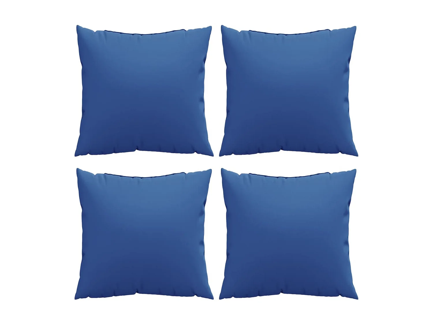 Almofadas de sofá 4 pcs 50x50 cm tecido azul