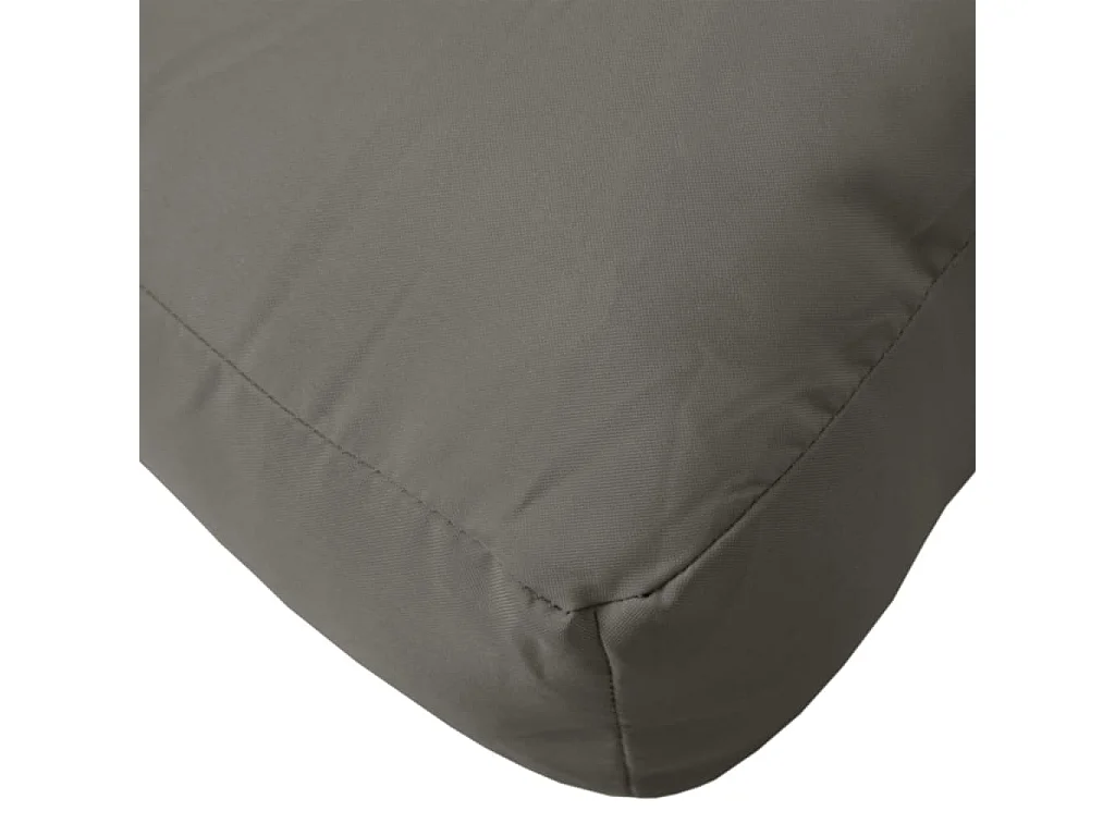 Coussin de palette gris foncé mélangé 60x60x10 cm tissu