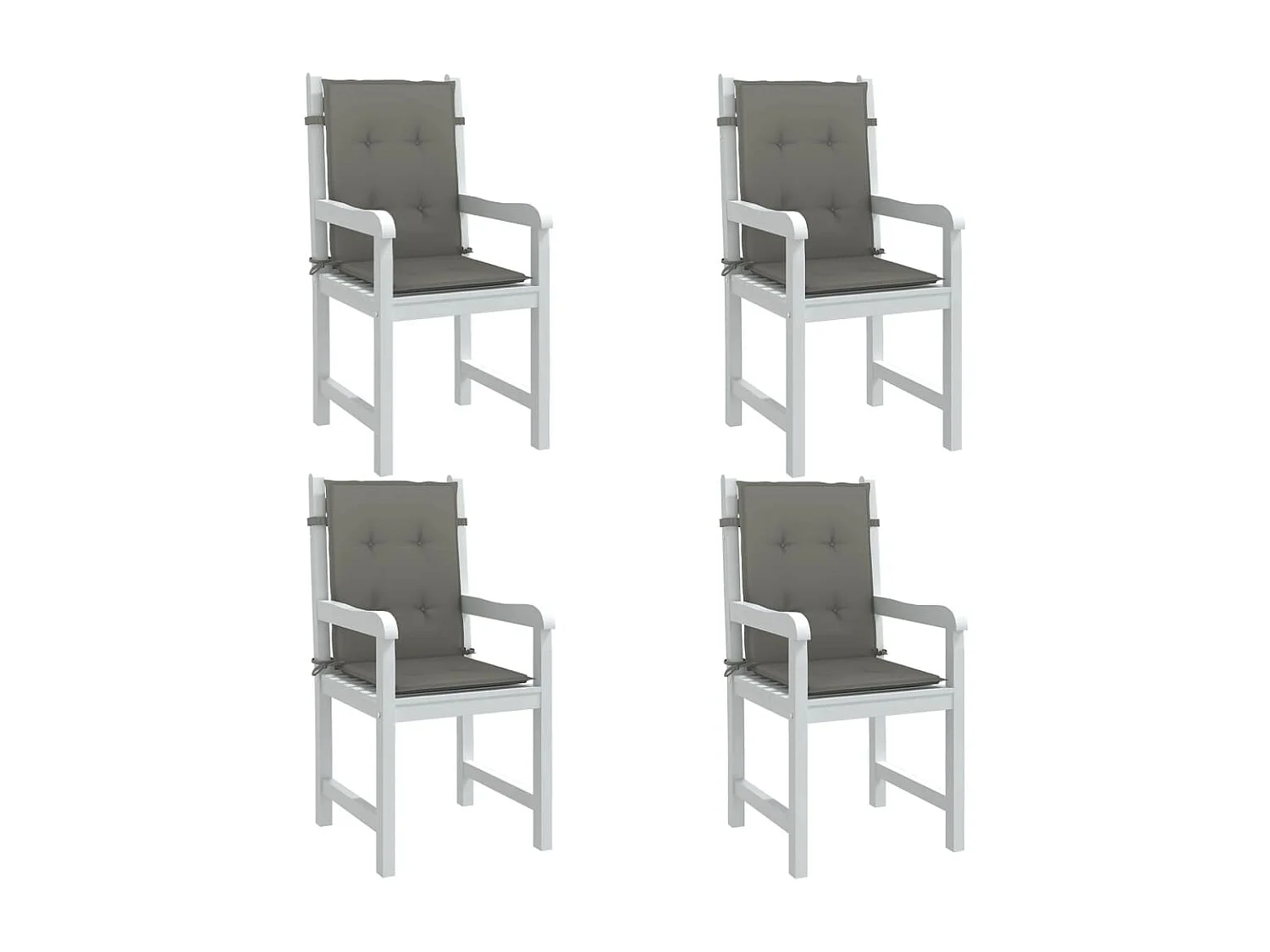 Almofadões lombares cadeiras 4pcs 100x50x4 cm mesclado tecido