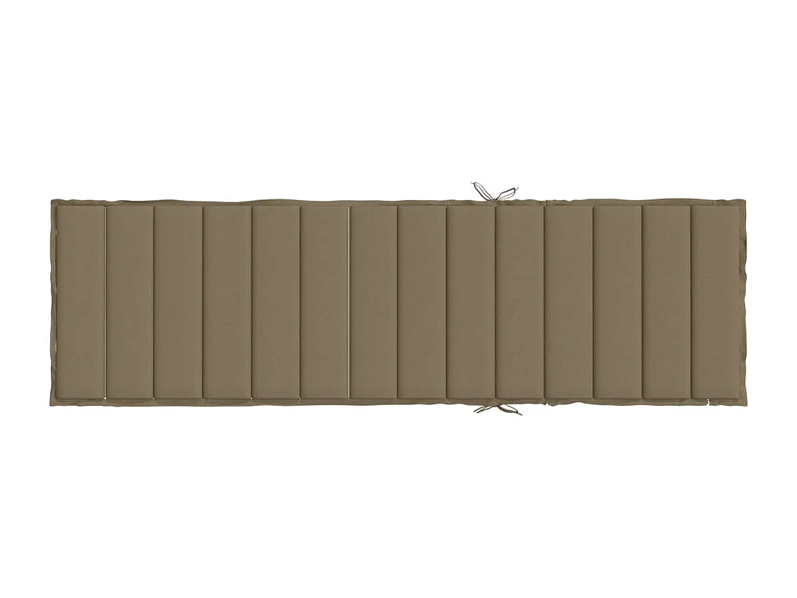 Cuscino per Lettino Prendisole Tortora Mélange 200x60x4 cm