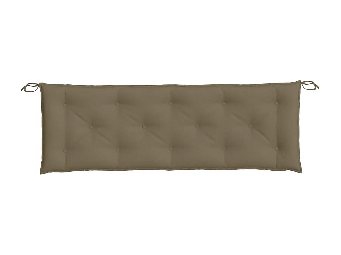 Gartenbank-Auflage Melange Taupe 150x50x7 cm Stoff