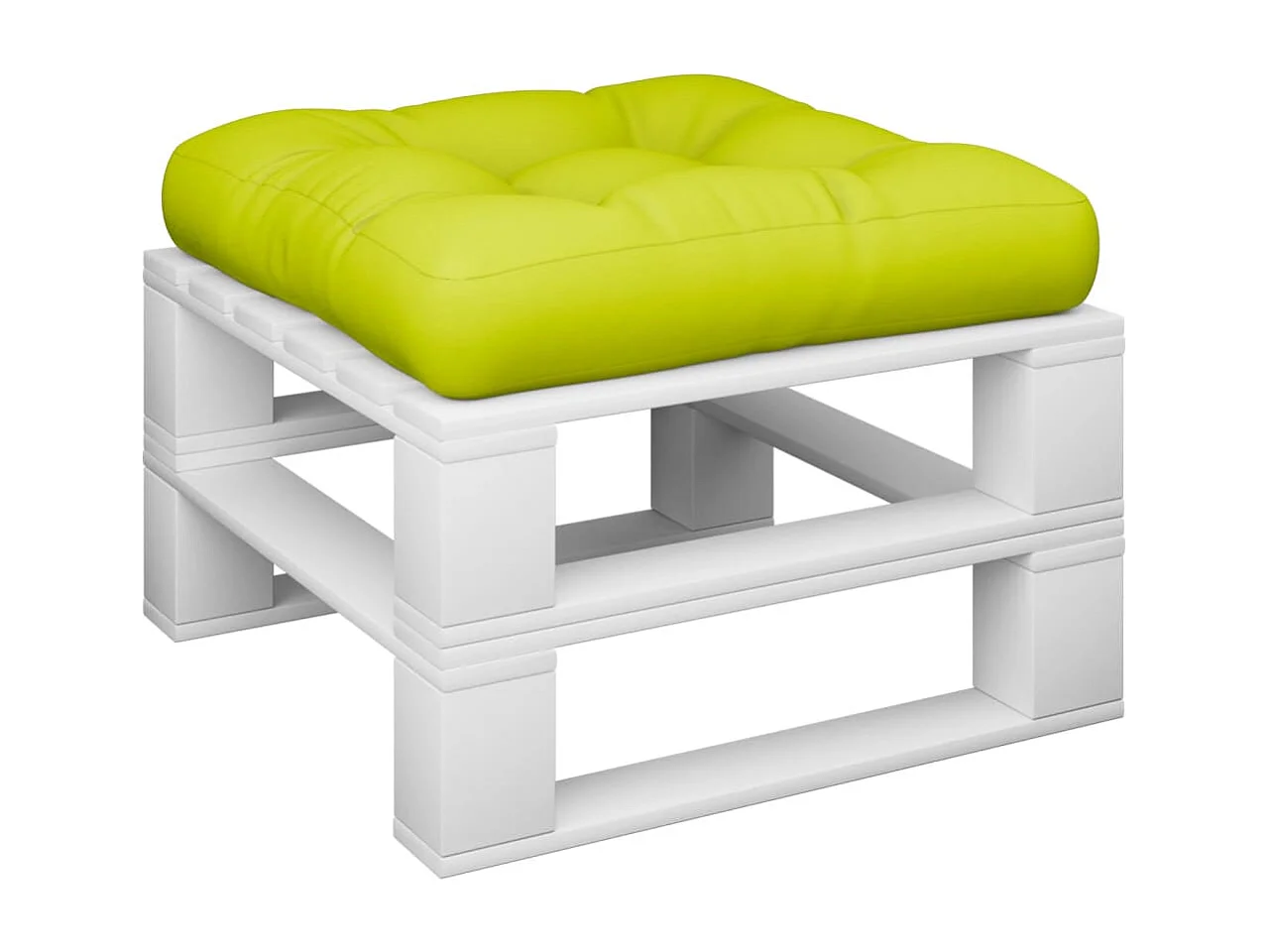 Coussin de palette vert vif tissu