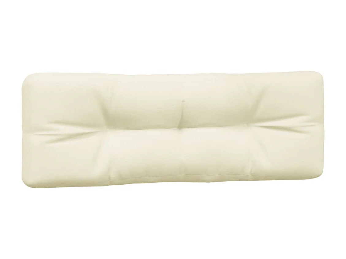 Palettenkissen 2-tlg. Creme Stoff