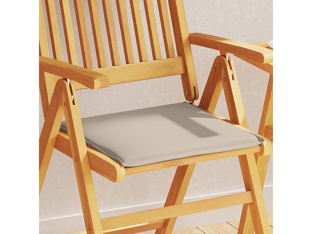 Almofadas assento de jardim 2 pcs 45x45x2 cm cinza-acastanhado