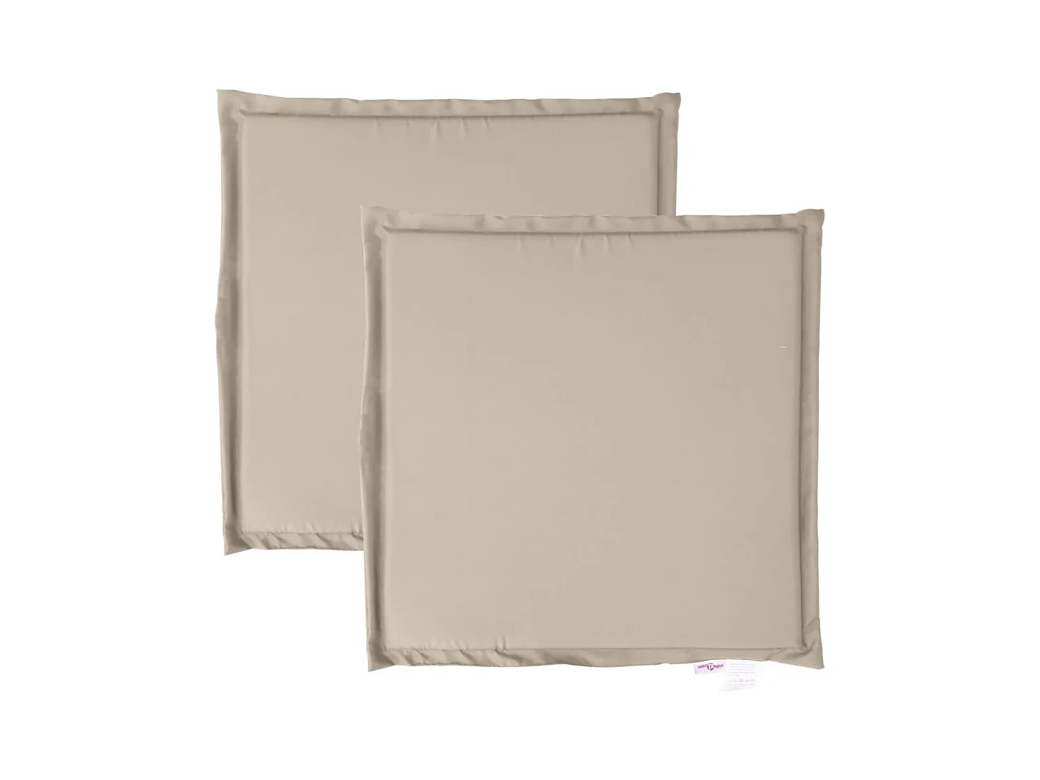 Almofadas assento de jardim 2 pcs 45x45x2 cm cinza-acastanhado