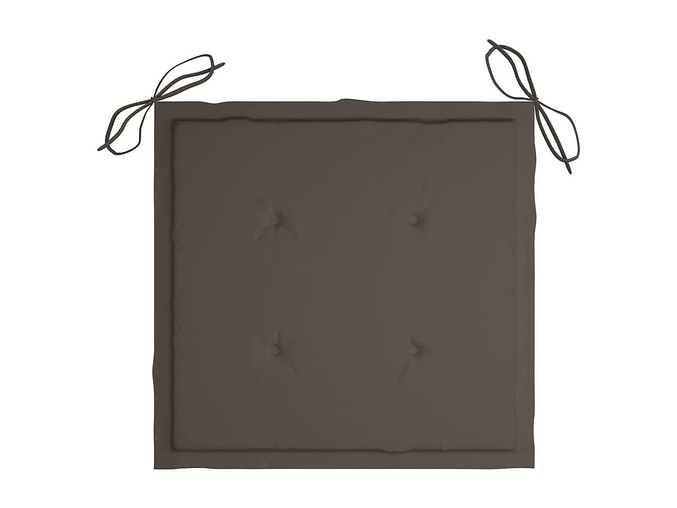Coussins de chaise jardin lot de 4 taupe 40x40x3cm tissu oxford