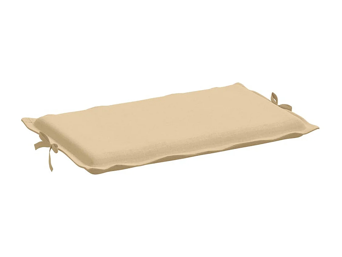 Coussin de chaise longue beige mélangé 186x58x3 cm tissu