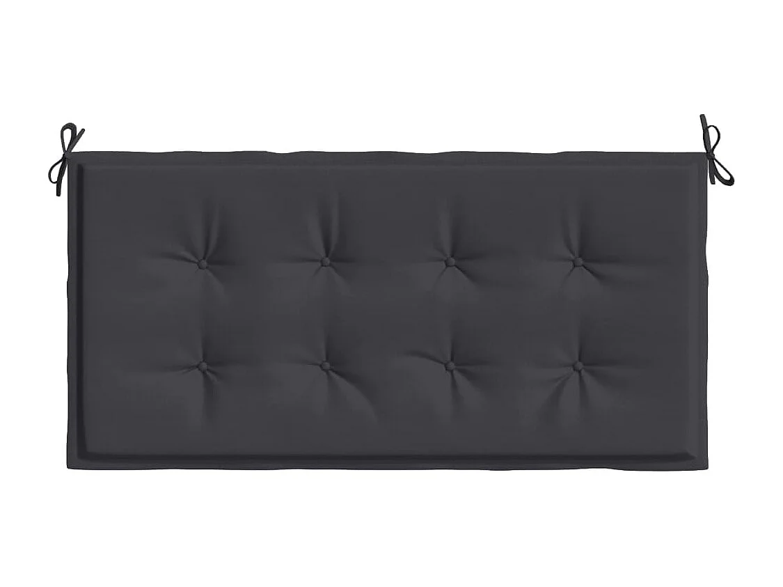 Cuscino per Panca Nero 100x50x3 cm in Tessuto Oxford