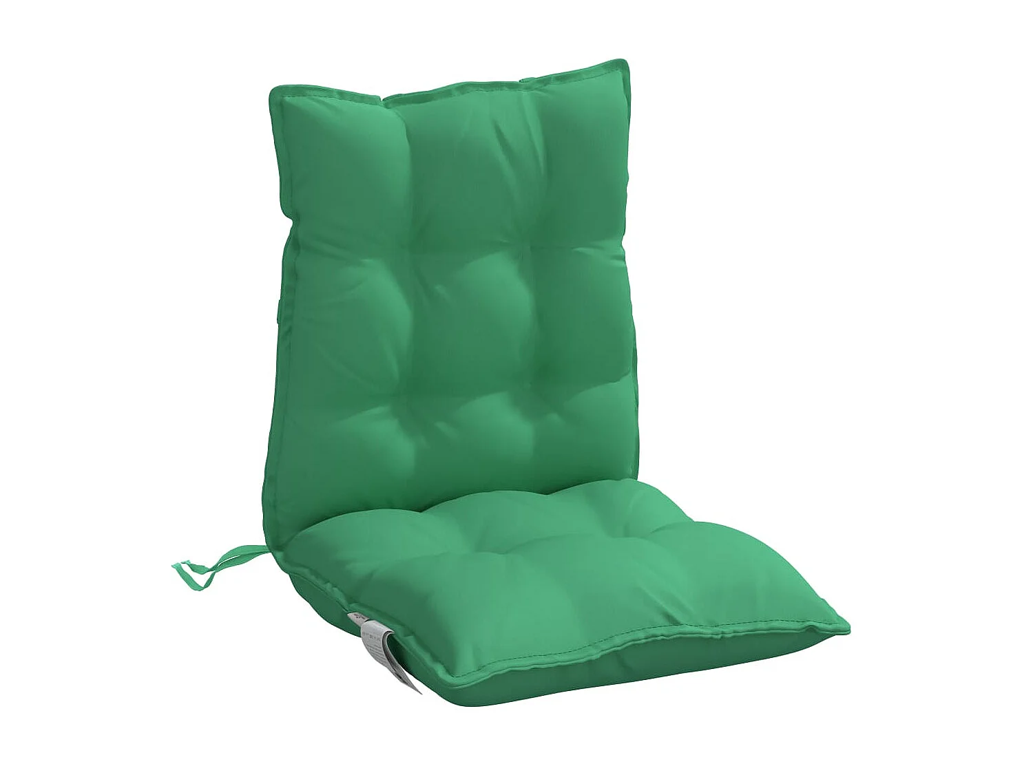 Cojines para silla con respaldo bajo 4 uds tela Oxford verde