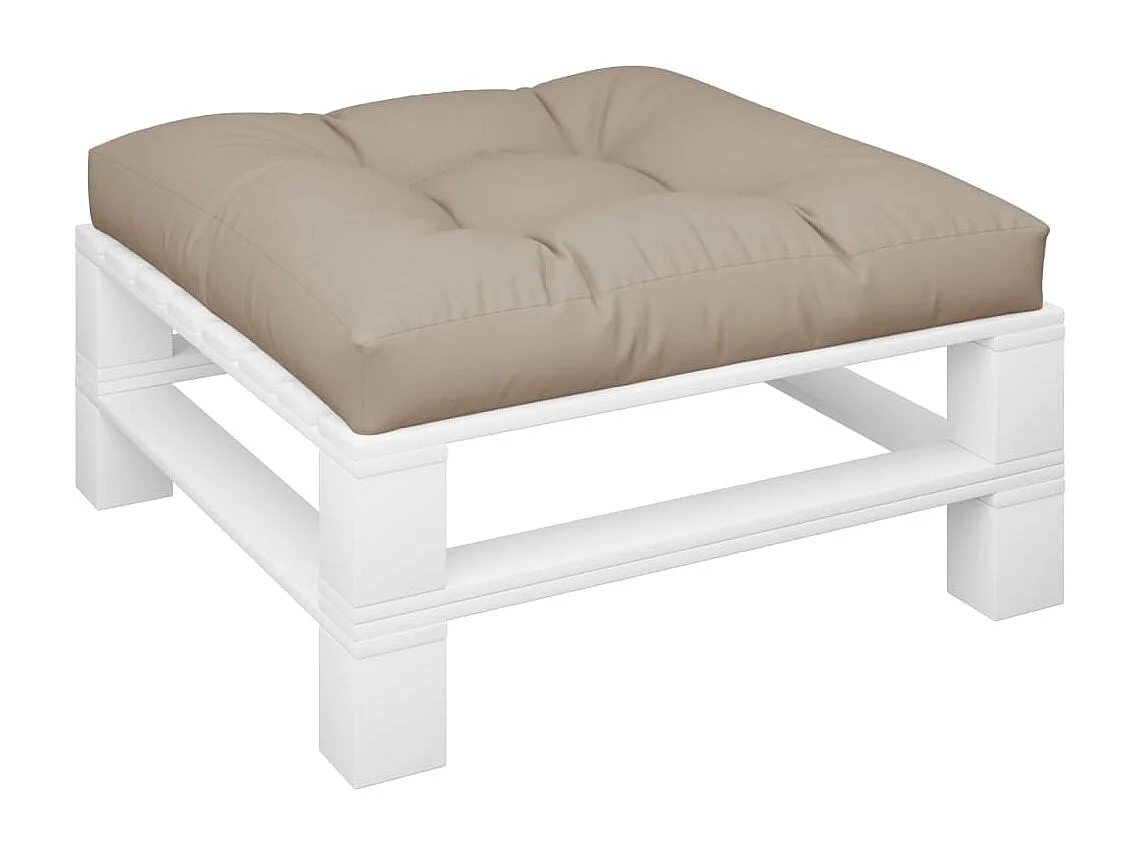 Cuscino per Pallet Tortora 80x80x12 cm in Tessuto