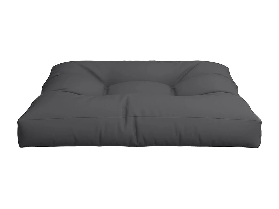 Palettenkissen Schwarz 70x70x12 cm Stoff