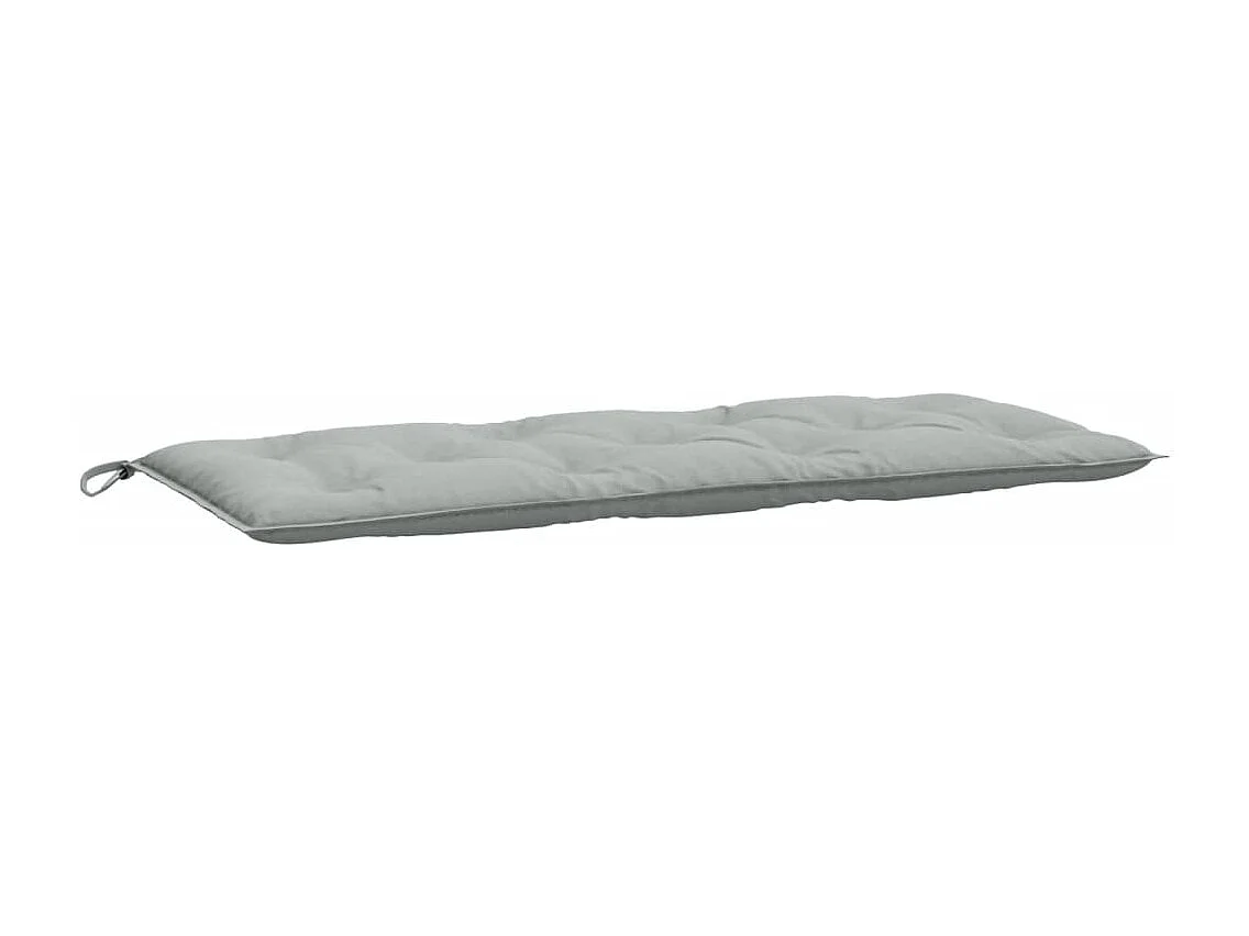 Coussins de banc de jardin lot de 2 gris clair mélangé tissu