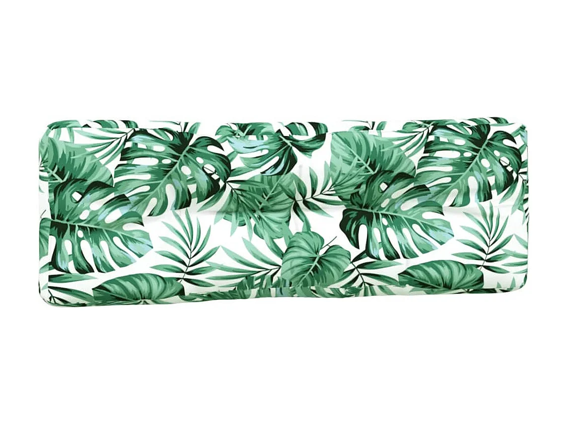 Almofadões para sofás de paletes 2 pcs tecido padrão de folhas