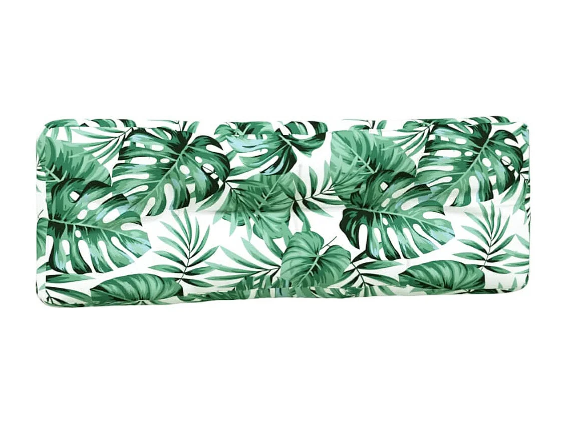 Almofadões para sofás de paletes 2 pcs tecido padrão de folhas