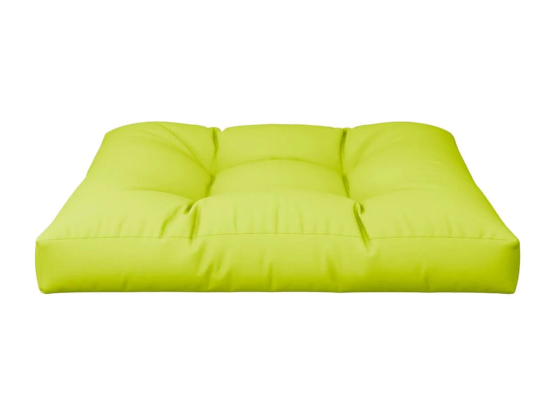 Cuscino per Divano Pallet Verde Brillante 80x80x12 cm