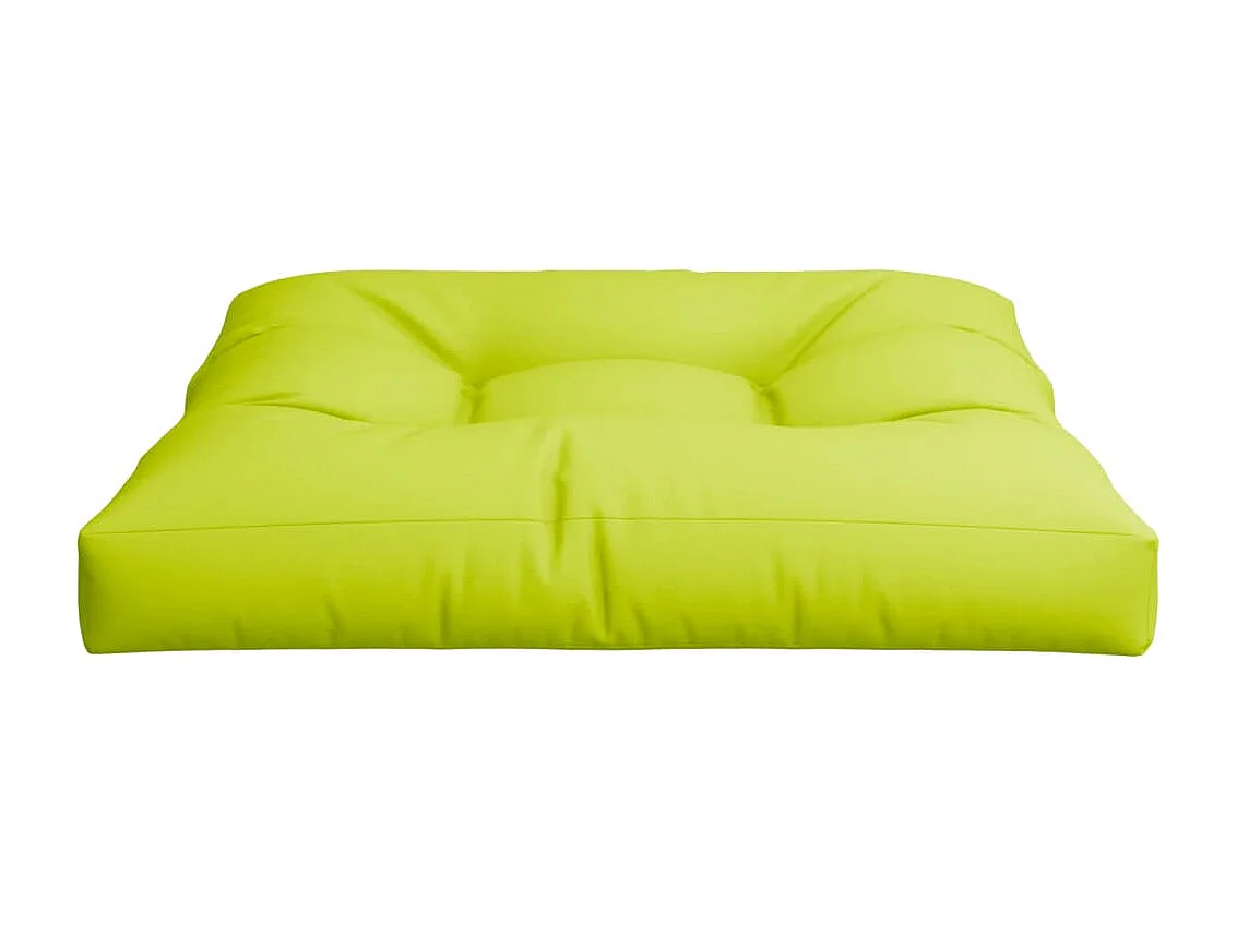 Cuscino per Divano Pallet Verde Brillante 80x80x12 cm