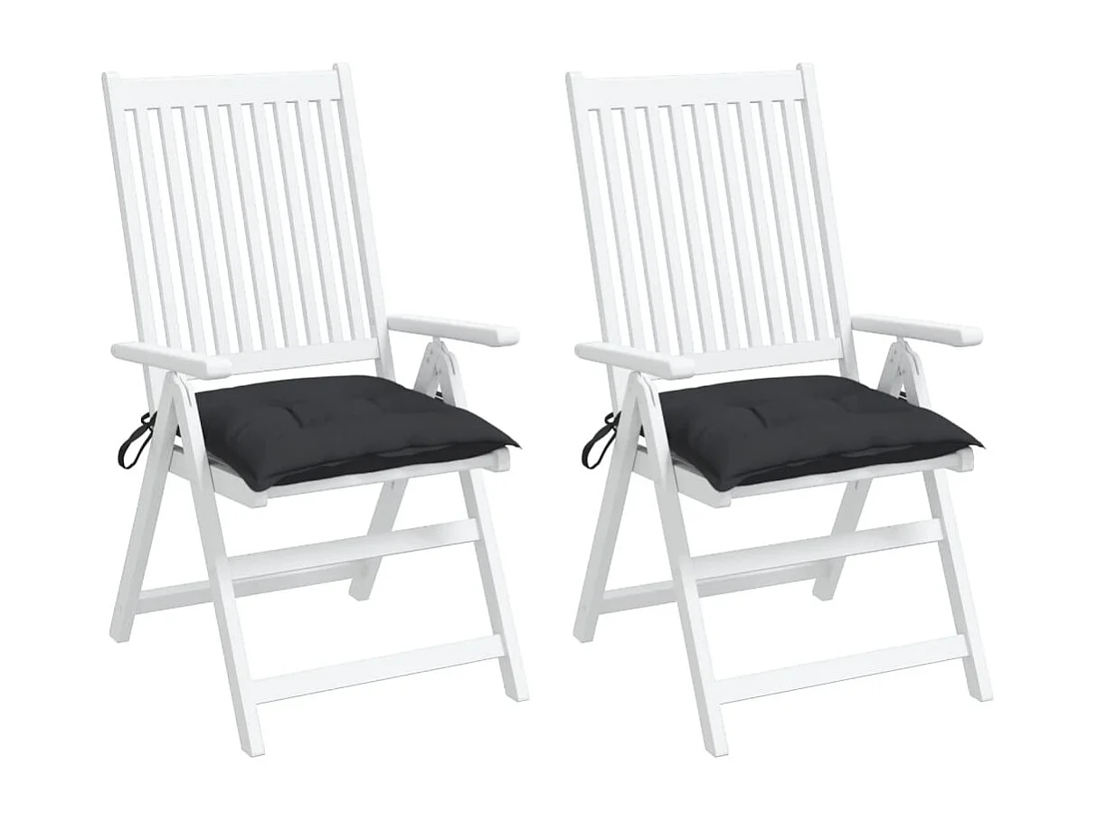 Almofadões para móveis de paletes 2 pcs tecido oxford preto